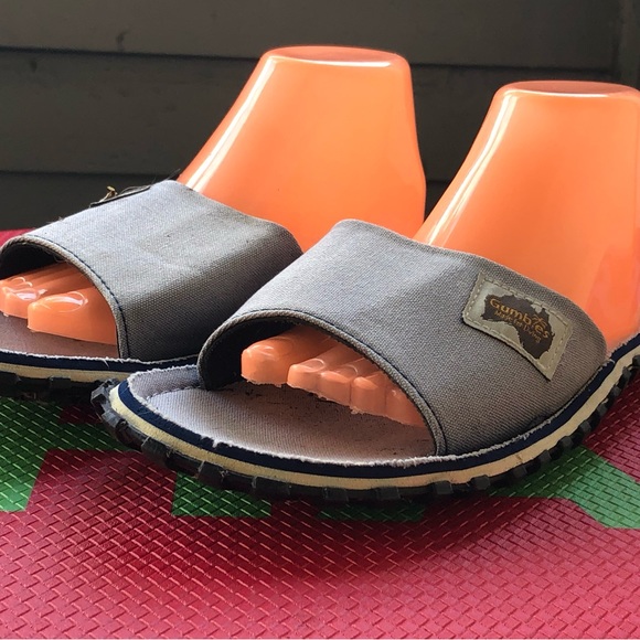 Gumbies DUCKBILL Toe Post Sandals Beach Surfer Summer Flip Flops Size 8/9 - Picture 3 of 13